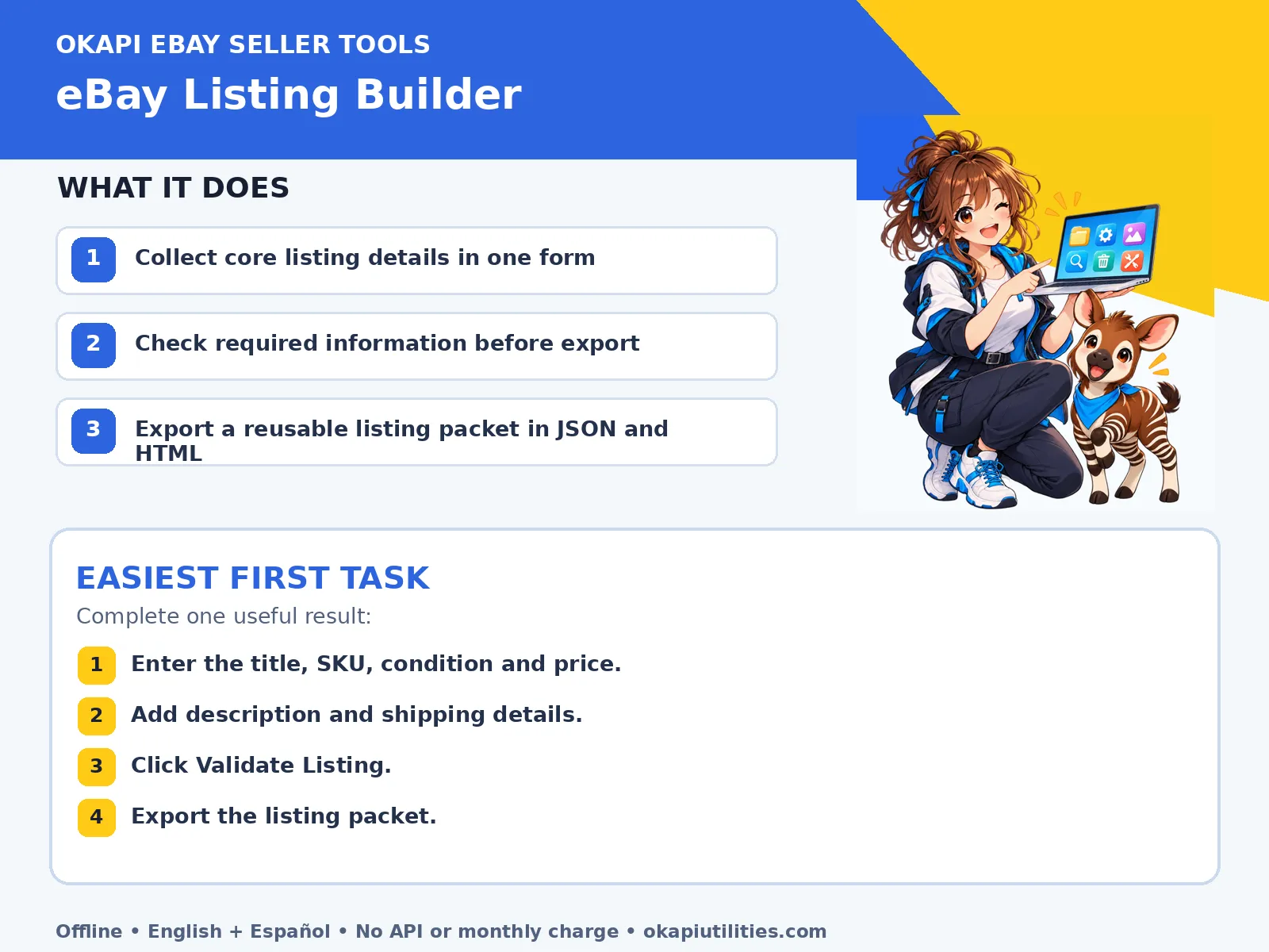 Okapi eBay Listing Builder quick guide