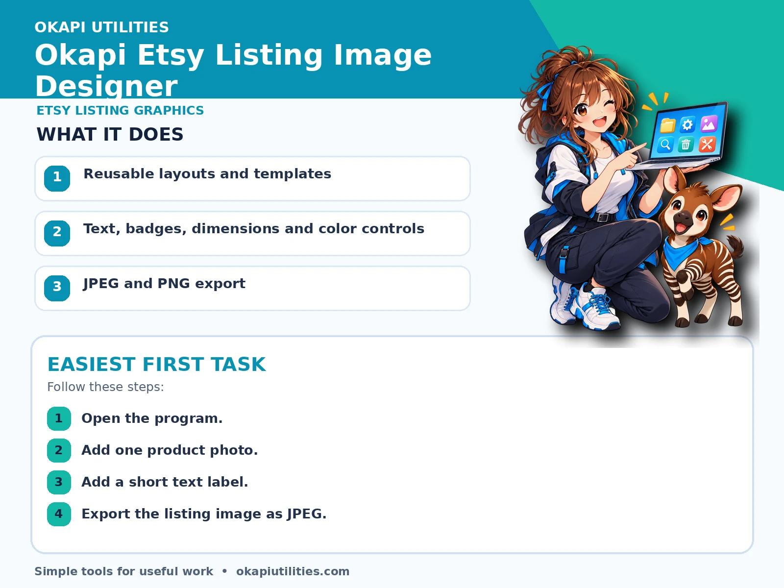 Okapi Etsy Listing Image Designer quick guide